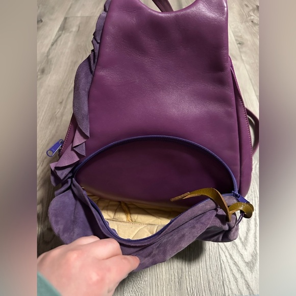 carol hearty eclectic alice in wonderland reworked backpack - Picture 4 of 7